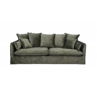 SOFA 3-OSOBOWA HEAVEN 210X105 CM ZIELONA WELUR-126630