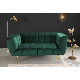 SOFA 2-OSOBOWA NOBLESSE 165X90 CM ZIELONA WELUR-126636