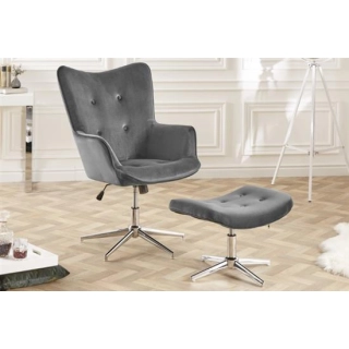 PODNÓŻEK LOUNGER SZARY-126868