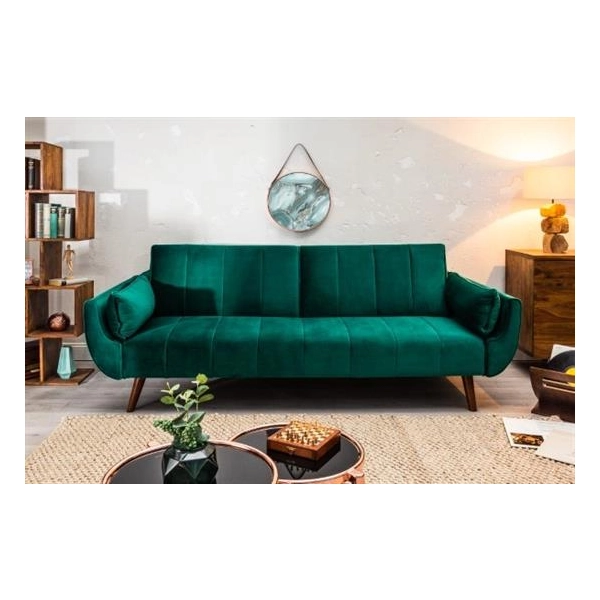 SOFA ROZKŁADANA DIVANI ZIELONA 215 CM-126323