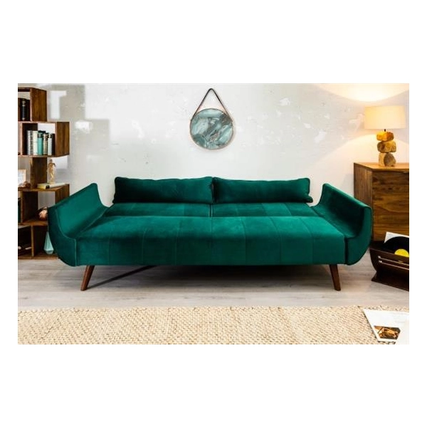 SOFA ROZKŁADANA DIVANI ZIELONA 215 CM-126325