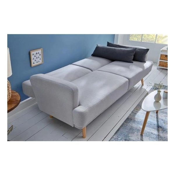 SOFA ROZKŁADANA STUDIO SZARA 210 CM-126369