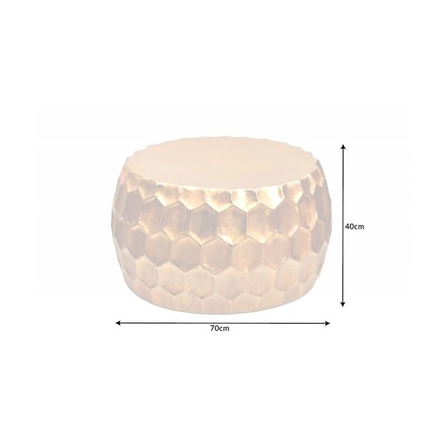 STOLIK KAWOWY ORGANIC ORIENT 70 CM ZŁOTY-126250