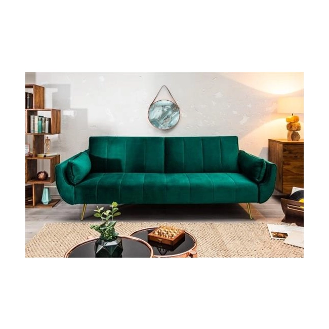 SOFA ROZKŁADANA DIVANI ZIELONA I 215 CM-126341