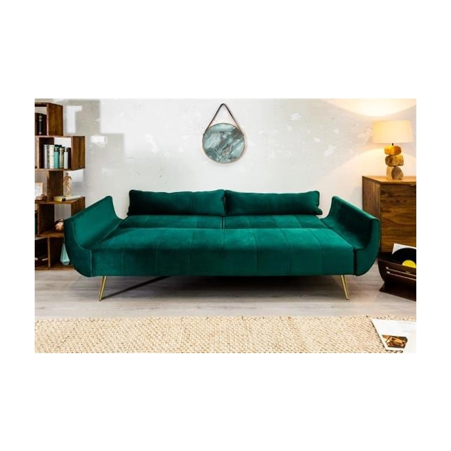 SOFA ROZKŁADANA DIVANI ZIELONA I 215 CM-126342