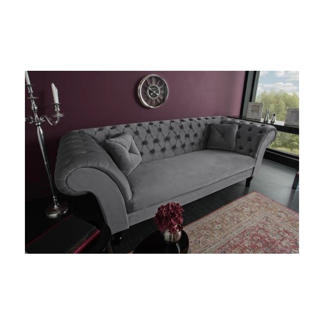 SOFA 3-OSOBOWA PARIS II CIEMNOSZARA 230 CM-126478