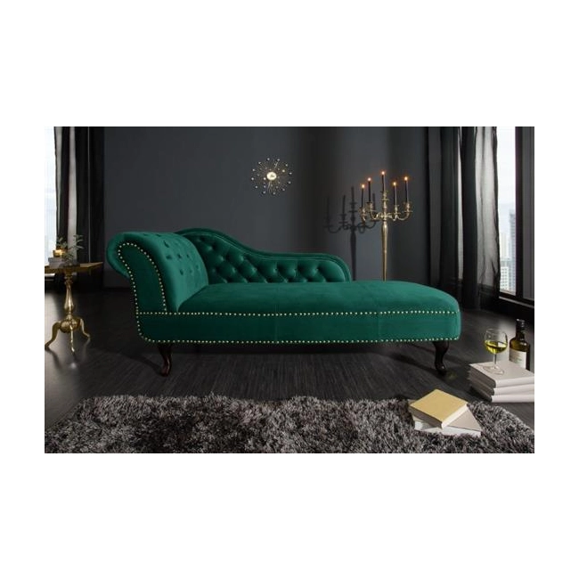 LEŻANKA CHESTERFIELD ZIELONA 170 CM-126496