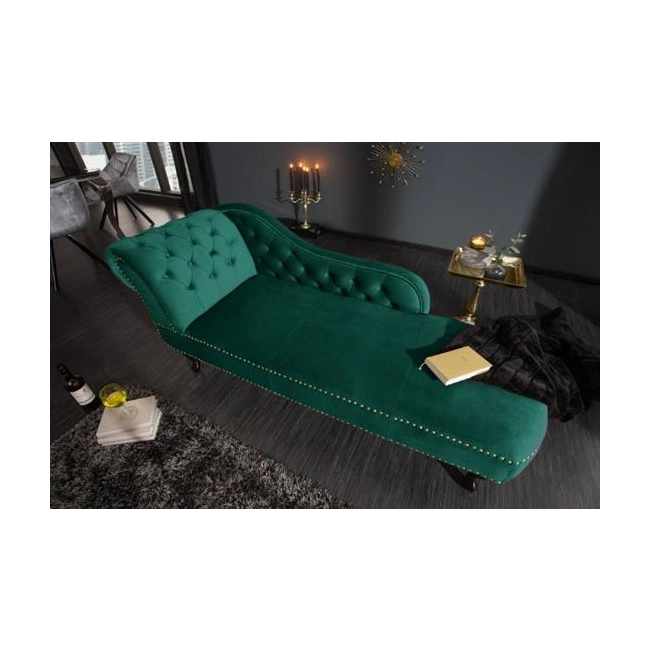 LEŻANKA CHESTERFIELD ZIELONA 170 CM-126498