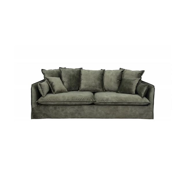 SOFA 3-OSOBOWA HEAVEN 210X105 CM ZIELONA WELUR-126630