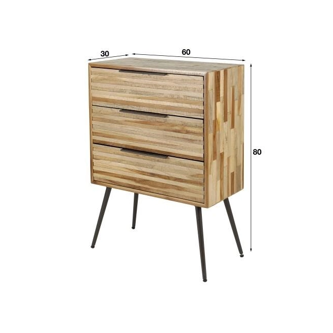 KOMODA ALMERE 60X30 CM TEAK-128166