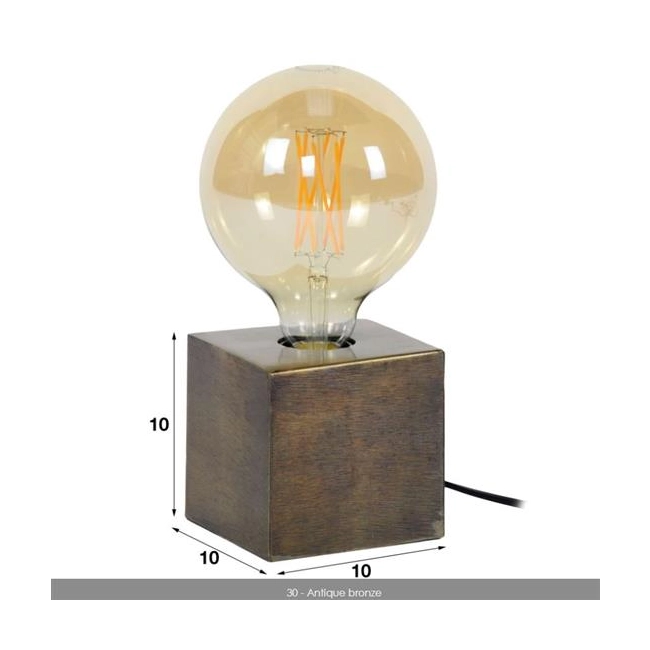 LAMPA STOŁOWA KWADRAT CZARNA-133847