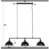 LAMPA WISZĄCA TERA CZARNA METAL-134579