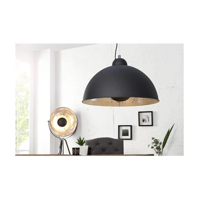 LAMPA WISZĄCA STUDIO - CZARNO SREBRNA-134307