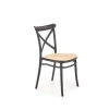 K512 krzesło czarny / brązowy (1p=4szt)