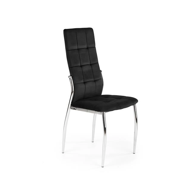K416 krzesło czarny velvet (1p=4szt)