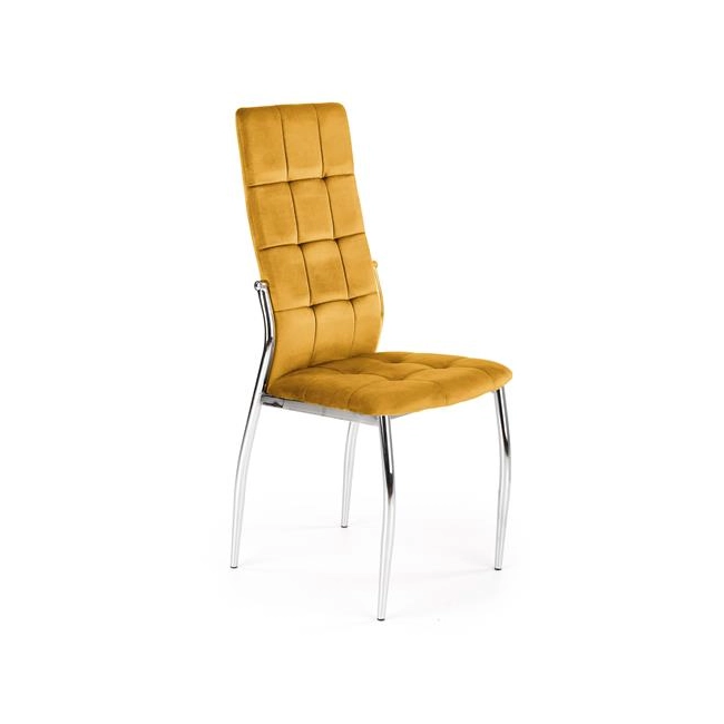 K416 krzesło musztardowy velvet (1p=4szt)