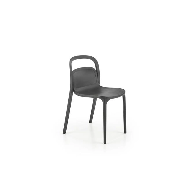 K490 krzesło plastik czarny(1p=4szt)