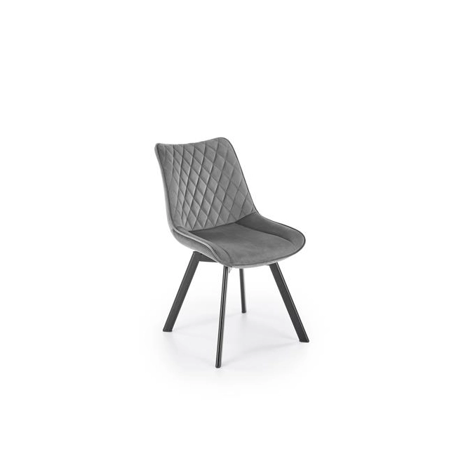 K520 krzesło nogi - czarne, siedzisko - ciemny popiel (1p=2szt)