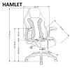 HAMLET fotel gabinetowy czarny / popielaty (1p=1szt)-136917