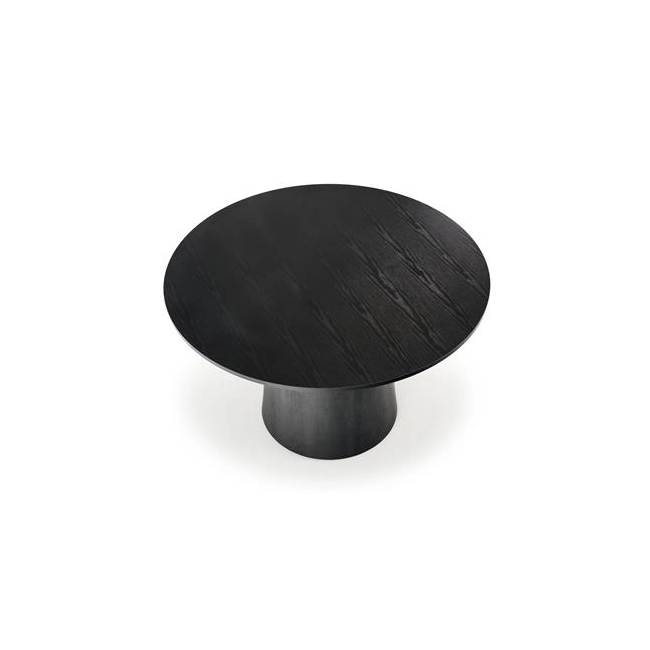 GINTER stół okrągły, czarny (2p=1szt)-136619