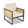 ILARIO fotel wypoczynkowy, czarny / naturalny (1p=1szt)-137017