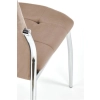 K416 krzesło beżowy velvet (1p=4szt)-137103