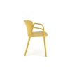 K491 krzesło plastik musztardowy (1p=4szt)-137209