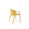K491 krzesło plastik musztardowy (1p=4szt)-137210