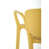 K491 krzesło plastik musztardowy (1p=4szt)-137213