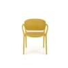 K491 krzesło plastik musztardowy (1p=4szt)-137214