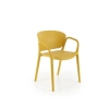 K491 krzesło plastik musztardowy (1p=4szt)-137215