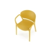 K491 krzesło plastik musztardowy (1p=4szt)-137216