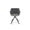 K494 krzesło popielaty / czarny (1p=2szt)-137276