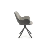 K494 krzesło popielaty / czarny (1p=2szt)-137277
