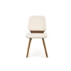 K511 krzesło kremowy / orzechowy (1p=2szt)-137546
