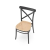 K512 krzesło czarny / brązowy (1p=4szt)-137547
