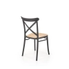 K512 krzesło czarny / brązowy (1p=4szt)-137551