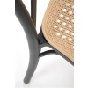 K512 krzesło czarny / brązowy (1p=4szt)-137552