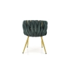 K517 krzesło ciemny zielony / złoty (1p=2szt)-137651