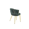 K517 krzesło ciemny zielony / złoty (1p=2szt)-137654