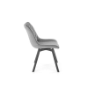 K520 krzesło nogi - czarne, siedzisko - ciemny popiel (1p=2szt)-137710