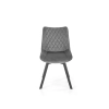 K520 krzesło nogi - czarne, siedzisko - ciemny popiel (1p=2szt)-137716