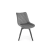 K520 krzesło nogi - czarne, siedzisko - ciemny popiel (1p=2szt)-137717
