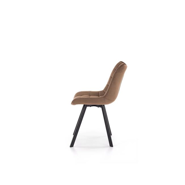 K332 krzesło nogi - czarne, siedzisko - beżowy (1p=2szt)-137073