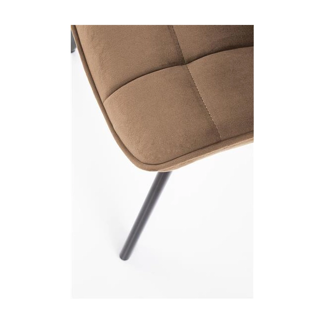 K332 krzesło nogi - czarne, siedzisko - beżowy (1p=2szt)-137074