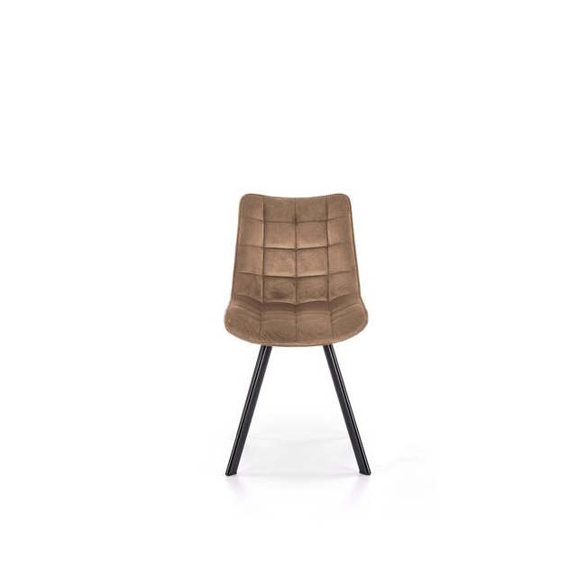 K332 krzesło nogi - czarne, siedzisko - beżowy (1p=2szt)-137077