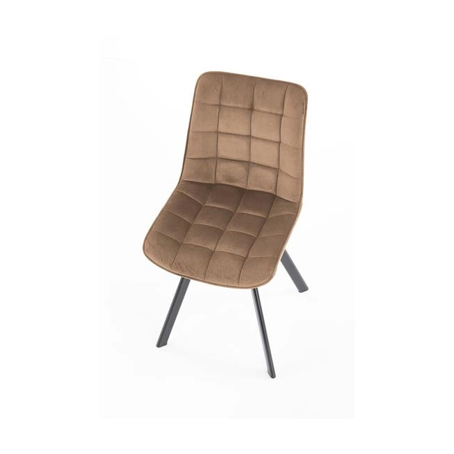 K332 krzesło nogi - czarne, siedzisko - beżowy (1p=2szt)-137078