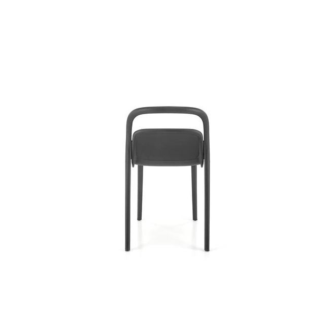 K490 krzesło plastik czarny(1p=4szt)-137162