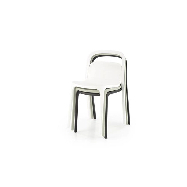 K490 krzesło plastik czarny(1p=4szt)-137163