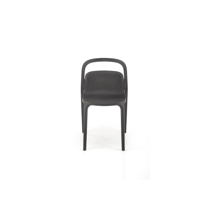 K490 krzesło plastik czarny(1p=4szt)-137170